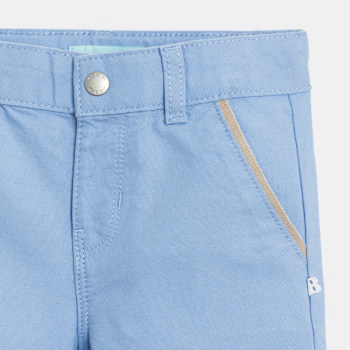 شورت أنيق من الكتان الأزرق الفاتح للطفل الرضيع